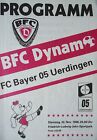 Program przyjazny 22.11.1988 BFC Dynamo - Bayer Uerdingen