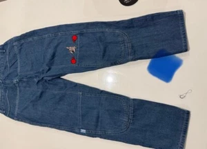 Men Retro Hip Hop Graphic Jean Pant Gothic High Waisted Wide Trousers collection - Picture 1 of 11