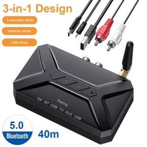 Long Range Bluetooth 5.0 Transmitter Empfänger für TV Home Stereo Audio Adapter - Bild 1 von 12