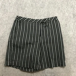 Liz Golf by Liz Claiborne Shorts Womens Size 16 Blue Striped Hook And Eye Tab - Picture 1 of 12