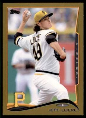 2014 TOPPS GOLD JEFF LOCKE /2014 PITTSBURGH PIRATES #608 PARALLEL - Image 1 of 2