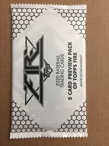 Paquete de vista previa Topps Baseball Fire 2020 Luis Robert White Sox radiocontrol en la parte superior sellado nuevo - Imagen 1 de 2