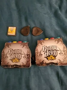 nintendo ds guitar hero game, 2 control grips and 2 piks - Picture 1 of 1