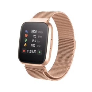 Smartwatch Bluetooth Armbanduhr Schrittzähler mit Pulsuhr Fitness Tracker Rosa - Bild 1 von 6
