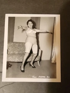 Vintage Risque Pinup Photo Toni Adams 20 Irving Klaw 4X5 - Picture 1 of 1