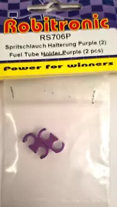 ROBITRONIC ACCESSORI AUTO RC EUEL TUBE HOLDER PURPLE (2 PCS) ART RS706P V - Picture 1 of 1