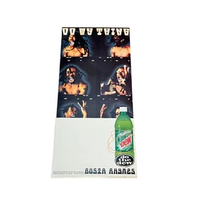 Pegatina publicitaria de colección Mountain Dew Busta rimas vendedor de ventanas, sin usar, rara - Imagen 1 de 5