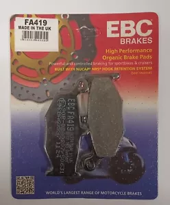 EBC Organic REAR Disc Brake Pads Fits SUZUKI DL1050 V-Strom (2018 to 2023) - Picture 1 of 9