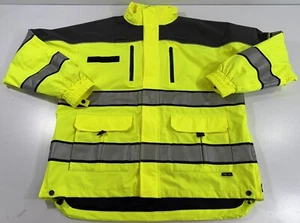 NWOT LARGE GERBER ECLIPSE 3 IN 1 JACKET 70RX-L HIGH VIS YELLOW W/ PATCH REMOVED - Picture 1 of 8
