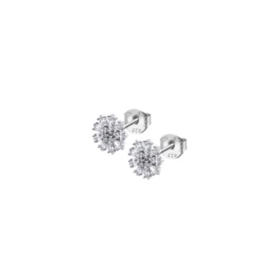 Orecchini Donna Lotus Silver LP3560-4/1 In Argento A Fiore Con Zirconi - Immagine 1 di 2