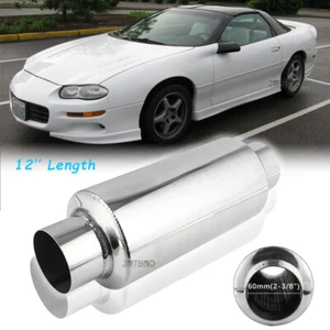 Resonador silenciador de escape de entrada/salida de 2,5"" tono profundo para Chevy Camaro Z28 - Imagen 1 de 13