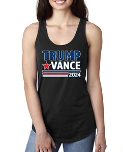 Trump Vance 2024 Vice President VP Election Ladies Racerback Tank Top - Picture 1 of 7