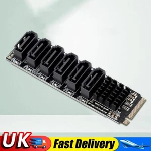 M2 M-EKY PCIE3.0 To SATA6G PC Computer Expansion for Hard Disk Support SATA UK - Bild 1 von 12