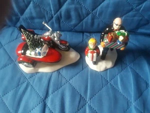 Harley Davidson Holiday SNOW VILLAGE Colecciones Pintadas a Mano Colorido Brillante - Imagen 1 de 12