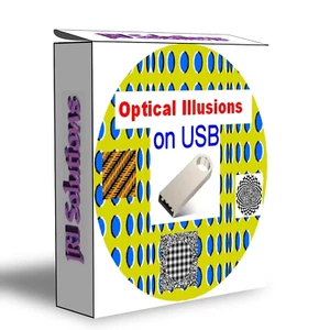 Optical Illusions 1900+ Images on USB Teaching Aid Escher Mind Games Eye Tricks - Picture 1 of 3