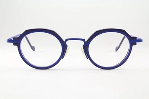 Rare Authentic Anne et Valentin M.2 20A36 42mm Blue Frames Glasses Japan - Picture 1 of 7