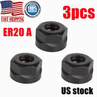 3PCS ER20 A Type Collet Clamping Nut for Lathe CNC Milling Chuck Holder