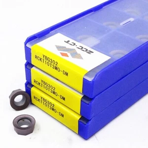 10 pz inserti lama in carburo CNC RCKT10T3MO-DM YBG302 ZCC.CT originali - Foto 1 di 2