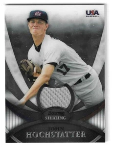 Camiseta de béisbol 2010 Bowman Sterling John Hochstatter usada en juegos de Estados Unidos #usar-4 - Imagen 1 de 2