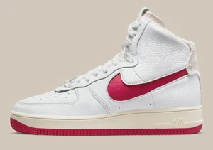 Nike W AF1 Air Force 1 Sculpt High Summit White Gym Red DC3590-100 Women's 8 - Picture 1 of 7