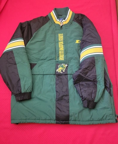 Vintage Starter NDSU North Dakota State University Bison Pullover Jacket XL Cover