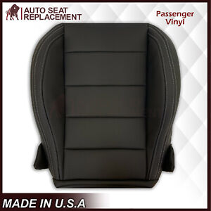 2015 - 2023 Ford Mustang GT V6 V8 Coupe Passenger Bottom Vinyl Seat Cover Black