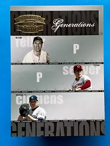2004 Donruss Throwback Threads Generations /1500 Feller Seaver Clemens #G-24 - Bild 1 von 2