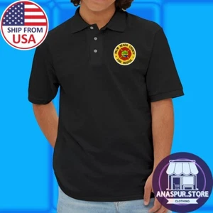 Palm Beach Florida Firefighters Fire Department Men's Black  Size S-3XL - Picture 1 of 2