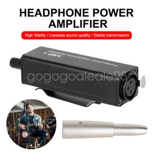 Convertitore Amplificatore Orecchio Portatile XLR a 3.5MM Audio Ear Amplifier Converter - Foto 1 di 18