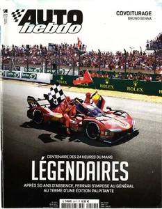 AUTO HEBDO n°2417 14/06/2023 24h du MANS PCCF LE MANS NASCAR SONOMA BRUNO SENNA - Imagen 1 de 1