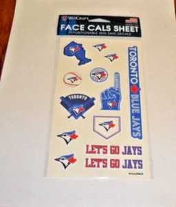 MLB TORONTO BLUE JAYS 1 HOJA 14 TATUAJES FACIALES ENVÍO GRATUITO - Imagen 1 de 1