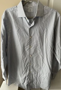 Brooks Brothers Hemd Herren Große 16 4/5 1818 Blau Kariert Regent Langarm - Bild 1 von 6
