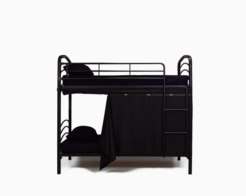 Bunk Bed Privacy Curtains by BUNQ for Hostels Dorms Shared Rooms and at Home