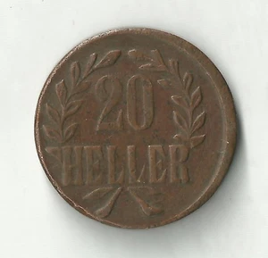 German East Africa 20 Heller 1916 Wilhelm II Tabora Emergency Coinage ( KM#15) - Picture 1 of 2