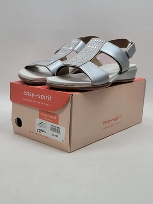 Sandalias Easy Spirit Hazel plateadas para mujer - talla 8 W Foto 1 de 4