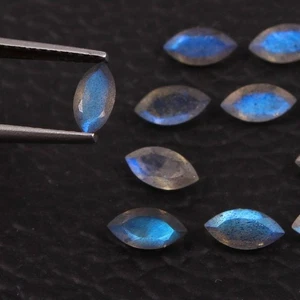 Piedras preciosas AAA+ marquesa labradorita natural (2x4 mm) (10 piezas) - Imagen 1 de 5