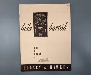 Béla Bartók - Out of Doors - Piano Solo Sheet Music - Picture 1 of 5