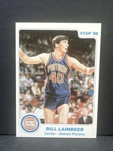 Star Bill Laimbeer #14 Detroit Pistons 1985-86 casi nuevo - Imagen 1 de 2