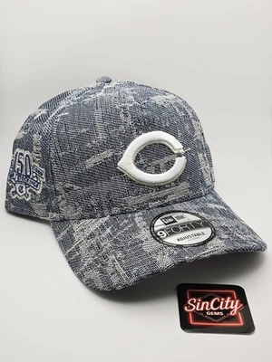 Gorra ajustable Cincinnati Reds New Era 9Forty marco en A denim envejecido  Foto 1 de 4