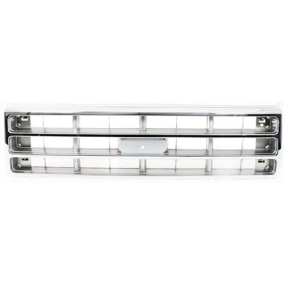 For Ford F-Series Grille 1987 1988 Chrome Shell w/ Painted Argent Insert Plastic - Imagem 1 de 4