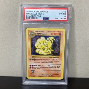 1999 Pokemon Game #12 Ninetales - Holo Shadowless PSA 4 EX 12/102 - Bild 1 von 2