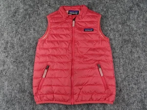 Patagonia Down Sweater Vest Kids 5T Pink Down Fill Insulated Outdoor Youth Girls - Picture 1 of 10