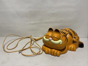 Vintage 80er Tyco Garfield Festnetztelefon Augen öffnen und schließen getestet LESEN - Bild 1 von 21