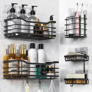 Shower Caddy 5 Pack, Adhesive Shower Organizer for Bathroom Storage and Home ... - Picture 1 of 7