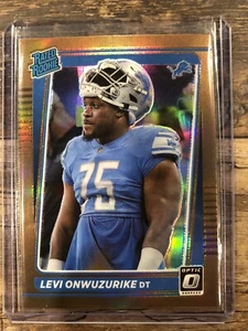 2021 Donruss Optic Levi Onwuzurike Bronze Prizm Rated Rookie RC #270 Lions - Bild 1 von 2