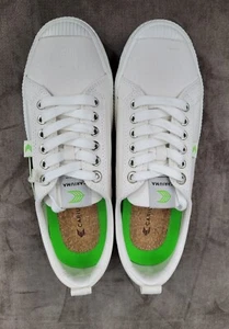 Cariuma OCA Organic Canvas Sneakers Womens 10 Lace Up Cushioned Off White NEW - Picture 1 of 15