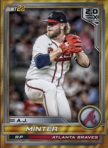 [DIGITAL CARD] Topps Bunt - A.J. Minter - 2022 Base Series 2 - Tier 5 Gold - Picture 1 of 1