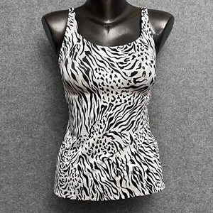 Ruby Ribbon Shaping Compression Cami Camisole 38 Zebra Satin ungepolstert - Bild 1 von 9
