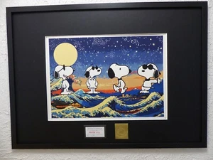 DEATH NYC "GERAHMT" Lithografie ltd. Edit. of 100 "Cool Snoopy" 3D Siegel COA - Bild 1 von 10