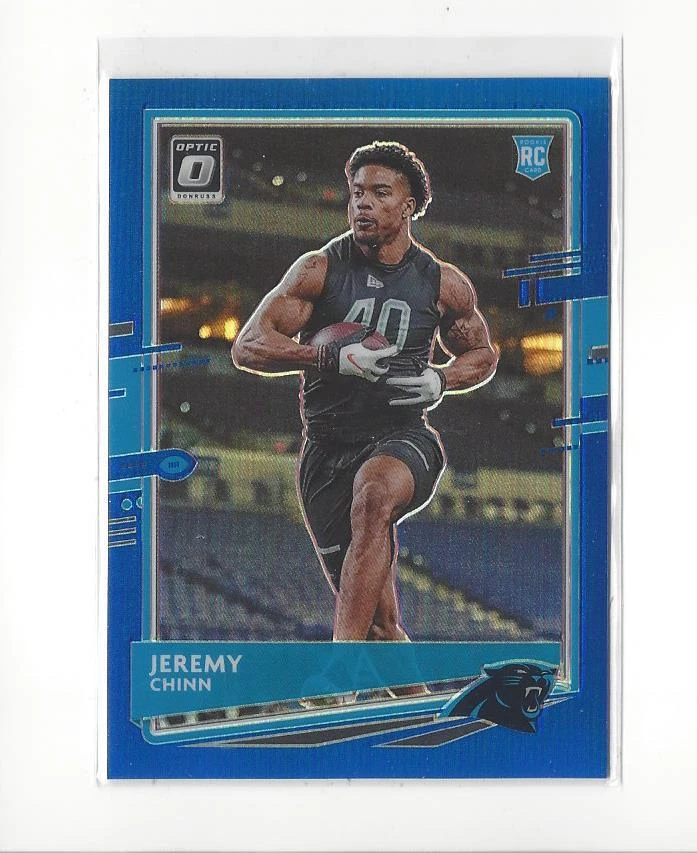 2020 Donruss Optic Preview Blue #289 Jeremy Chinn RC Rookie Panthers /125  - Image 1 of 1